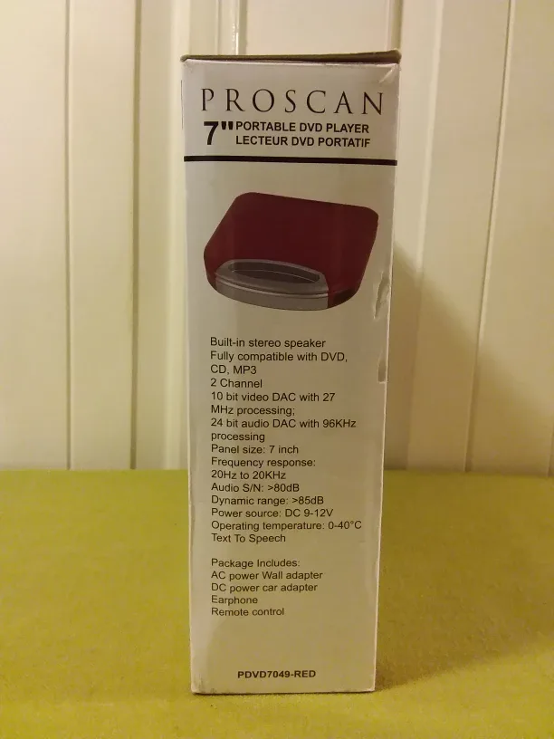 ➡️ Proscan 7" Portable DVD Player 📀 Retails $70+Tx image indicator(2)