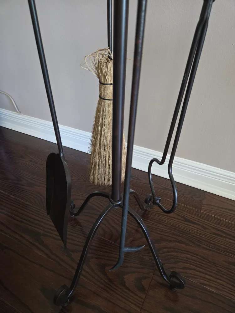 Set of 5-pc Iron Fireplace Accessories image indicator(3)