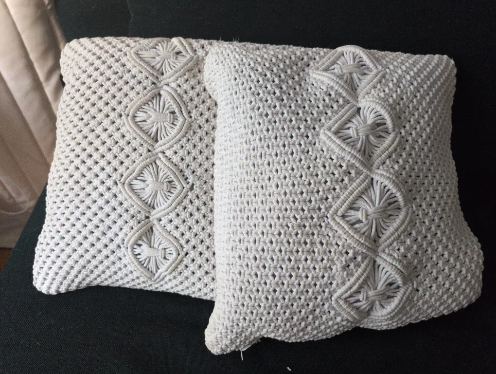 Macrame Throw Pillows - Set of 2 thumbnail