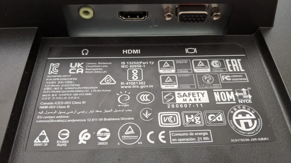 27 Inch Lenovo Flat LED Monitor in perfect working condition image indicator(5)