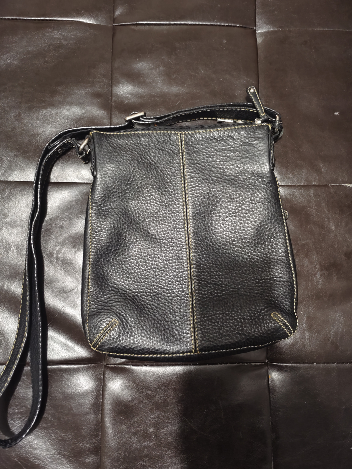 Fossil Black Leather Crossbody Bag - photo 2