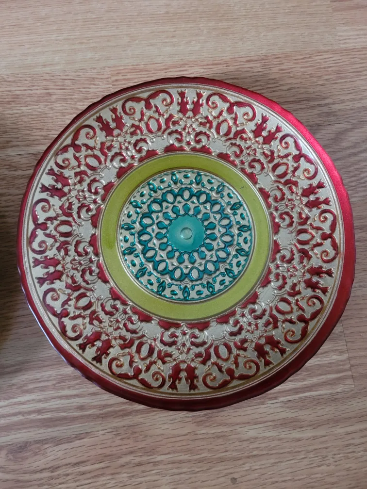 Set of 4 Decorative Metal Plates image indicator(3)