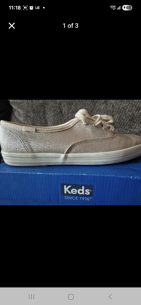 Keds CH Lurex Champage Women's Size 6M