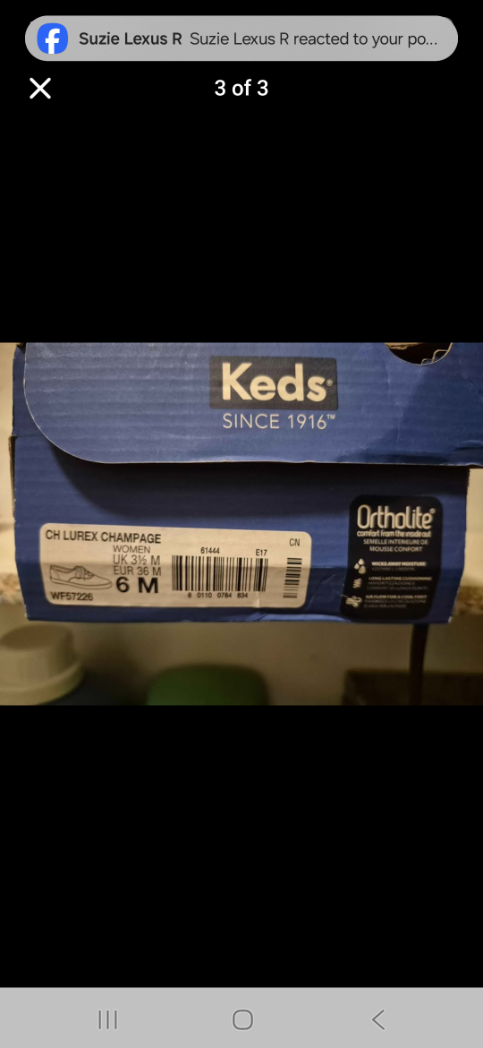 Keds CH Lurex Champage Women's Size 6M - photo 3