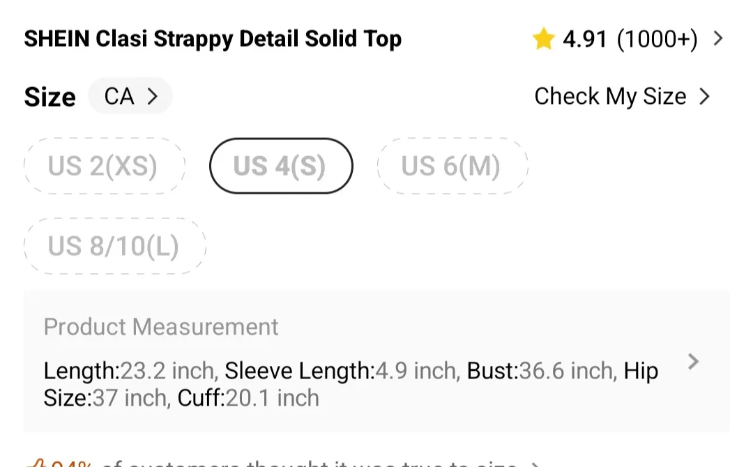 NEW Shein Strappy Yellow Top - Size S image indicator(4)