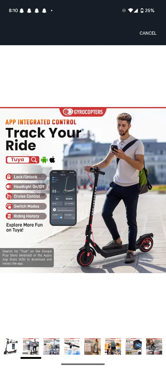 Gyrocpters Flash 6.0 E-Scooter image indicator(8)
