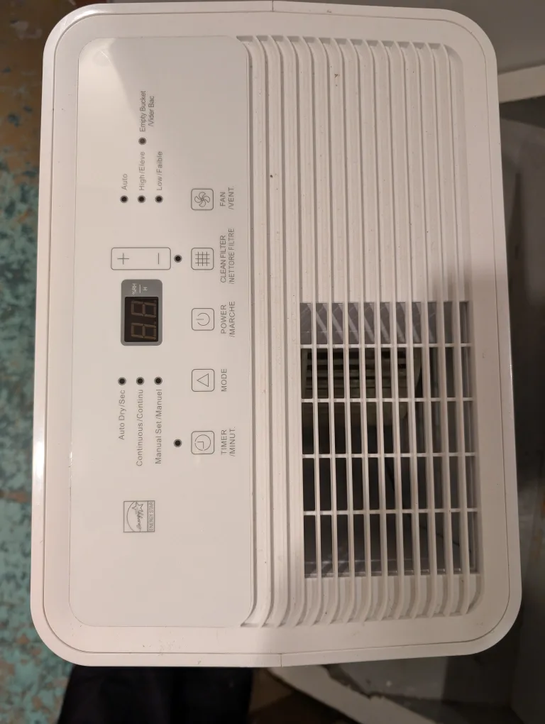 NOMA Dehumidifier model 043-0754-4 image indicator(5)