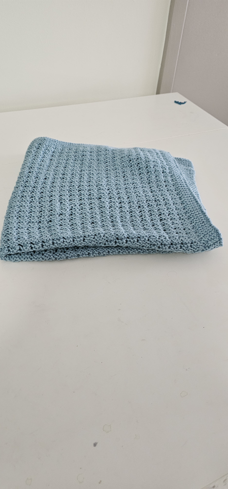 Blue Knitted Blanket - photo 2