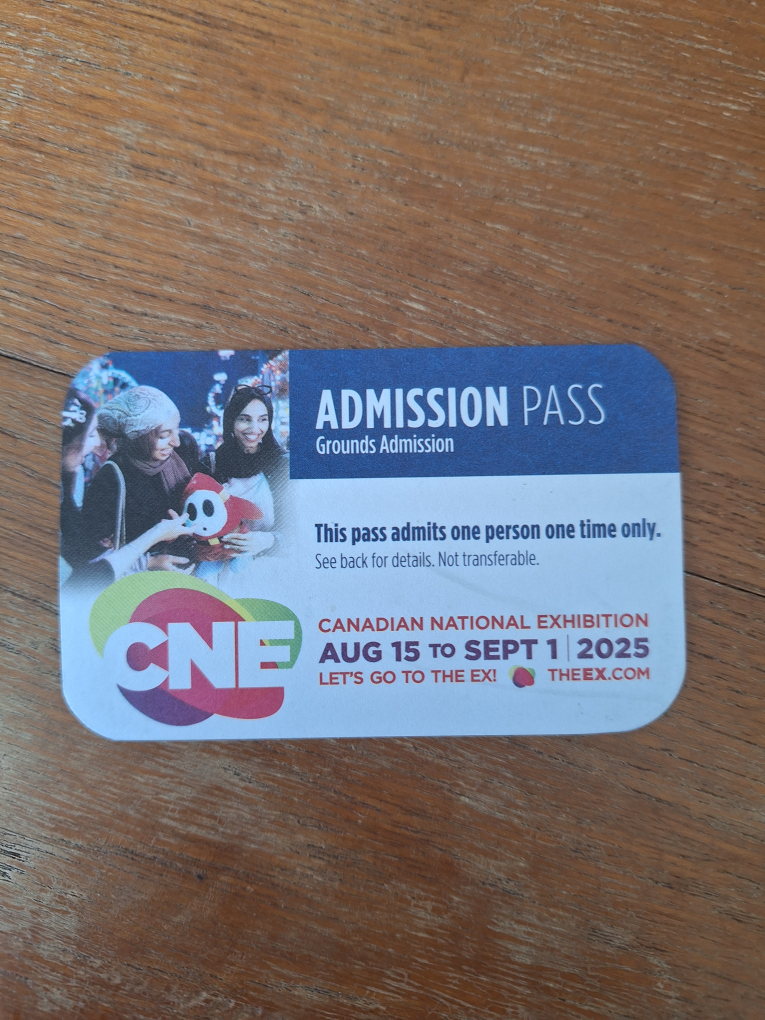 CNE Admission Pass - Valid Aug 15 to Sept 1, 2025