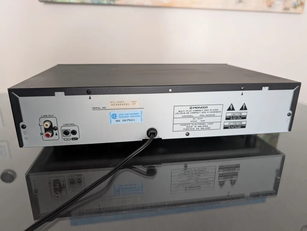 Pioneer PD-M403 Multi-Play Compact Disc Player image indicator(6)