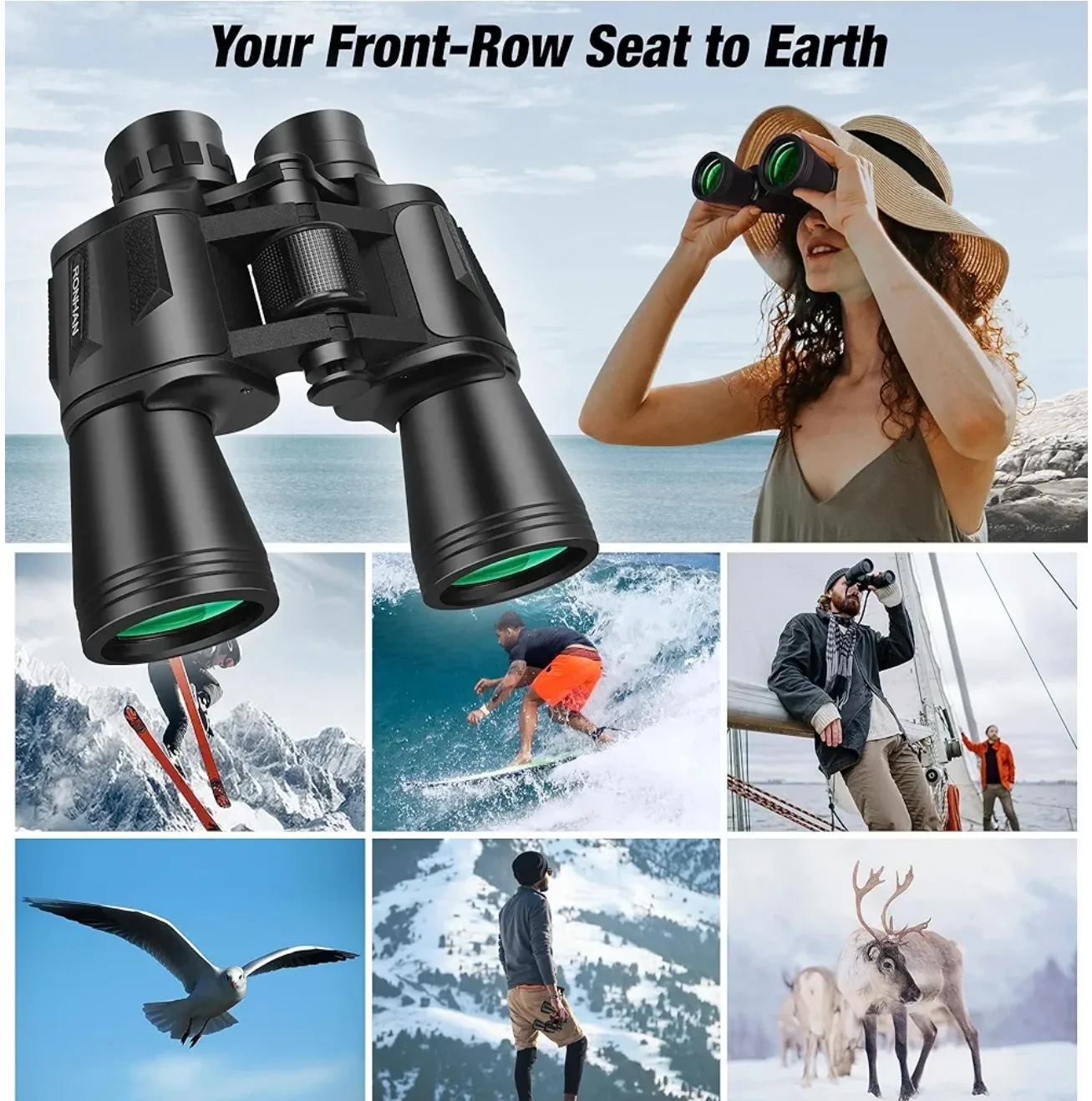 Ronhan 20x50 Binoculars - See the World! image indicator(5)