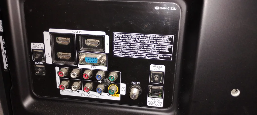 Samsung LN32C640F2D 32" LCD TV image indicator(4)