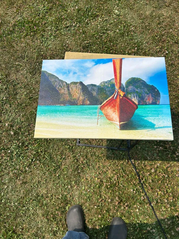 Beach Scene Canvas Print thumbnail