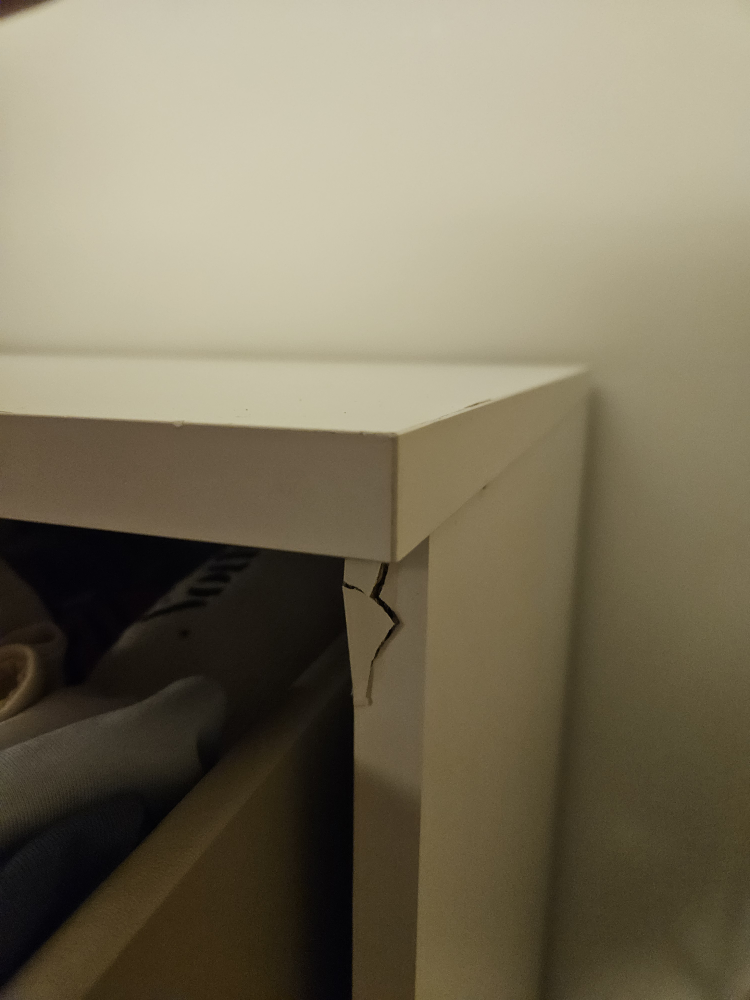 IKEA Malm White 3-Drawer Dresser - photo 2