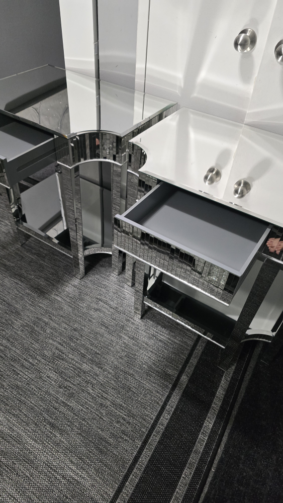 Mirrored Nightstand/Side Table - photo 5