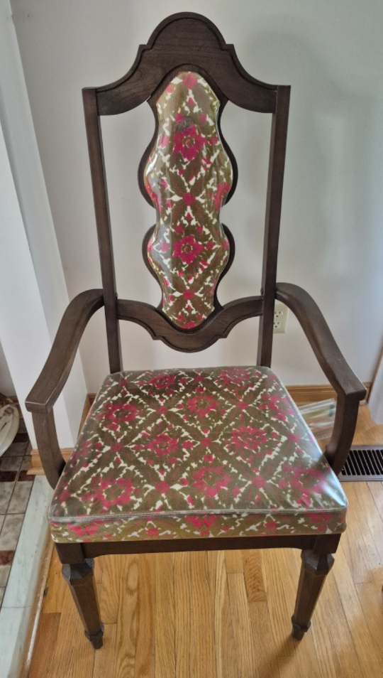 Vintage Armchair with Floral Pattern - Set of 6 - photo 4