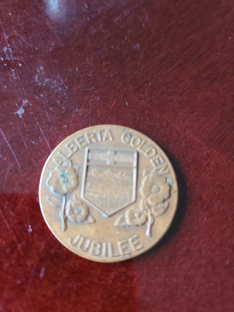 Alberta golden jubilee coin
