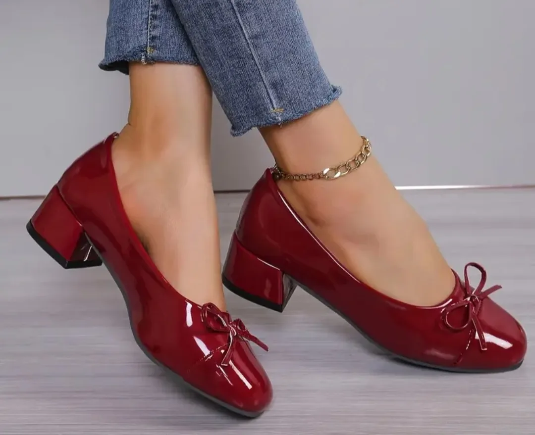 Brand New Burgundy Pumps thumbnail