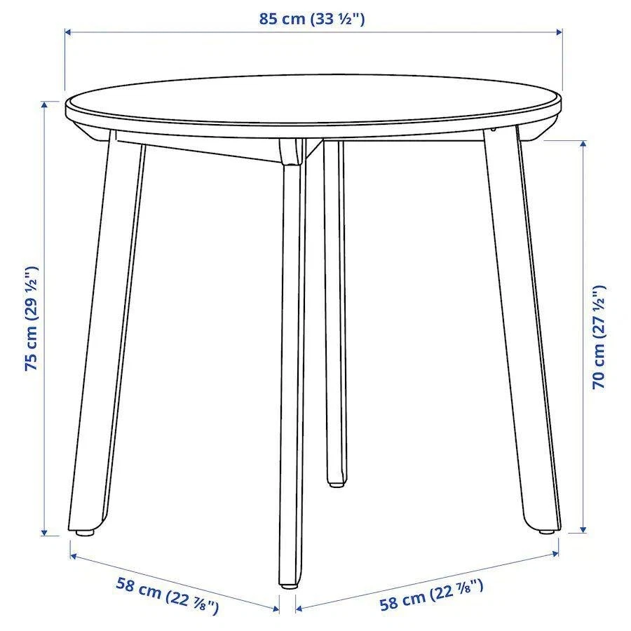 IKEA Docksta Round Dining Table - photo 5