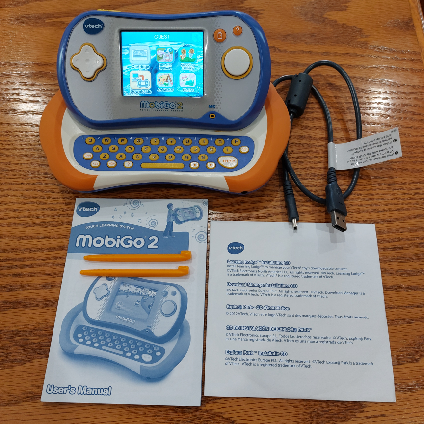 Vtech Mobigo 2 Handheld Learning Game System & Games - photo 2