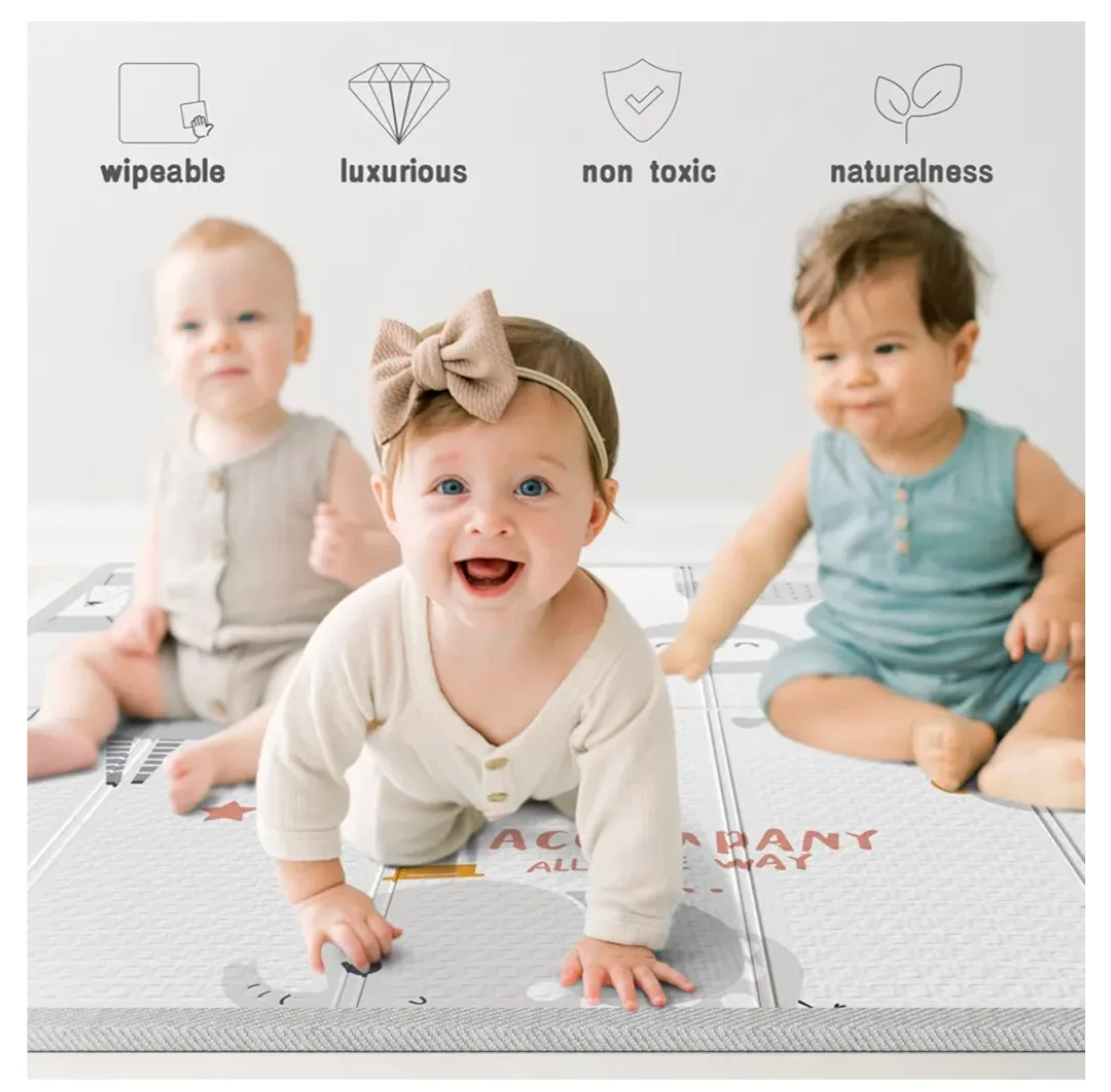 Baby Playpen with Mat - 47x47x27 inches image indicator(7)