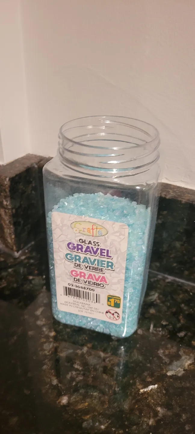 Crafto Glass Gravel - Light Blue thumbnail