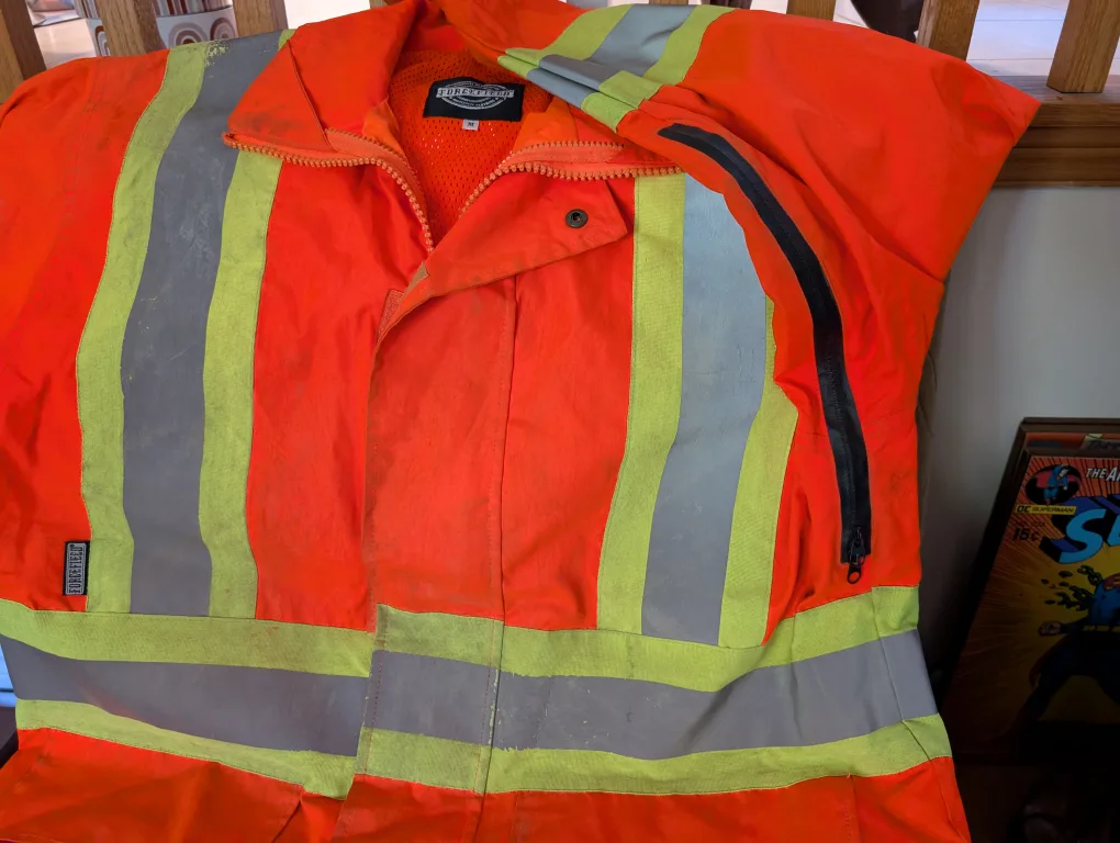 High Visibility Work Coat - Reflective Safety Jacket image indicator(2)