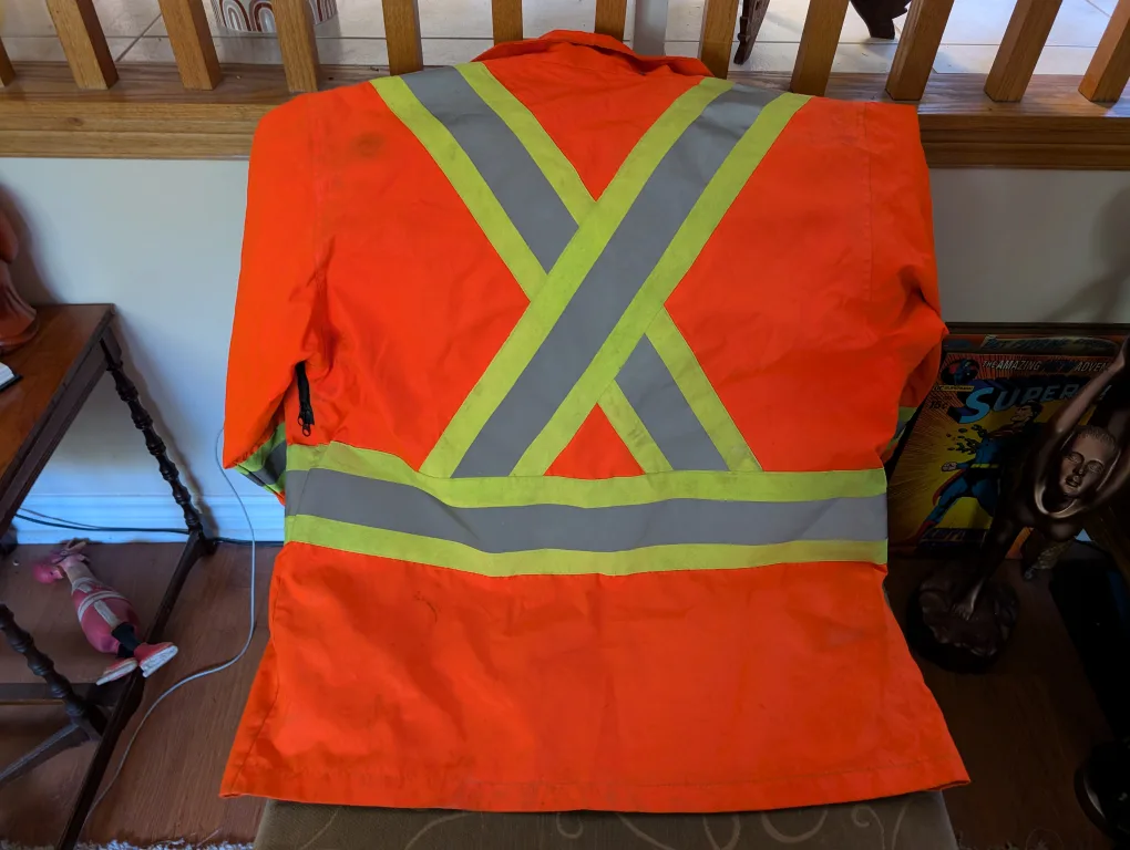 High Visibility Work Coat - Reflective Safety Jacket image indicator(3)