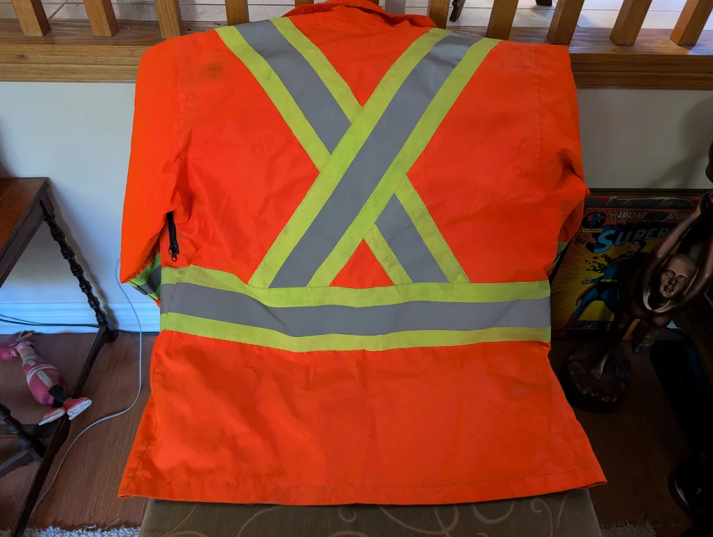 High Visibility Work Coat - Reflective Safety Jacket image indicator(7)