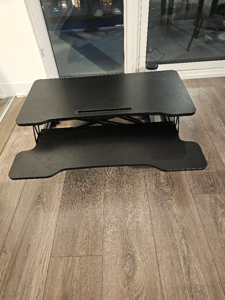 Black Adjustable Standing Desk image indicator(5)