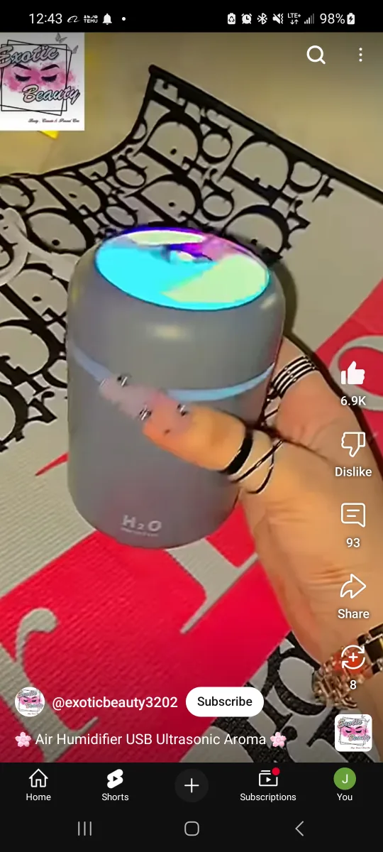 USB Ultrasonic Aroma Air Humidifier thumbnail