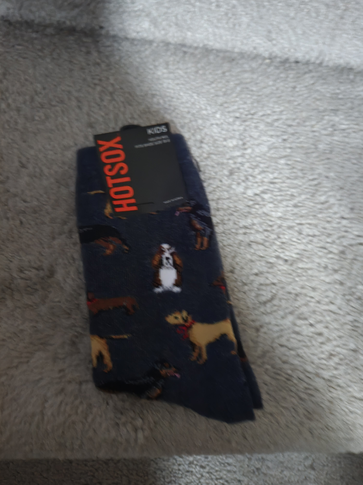 Hotsocks Kids Dog Pattern Socks, Size 4-7