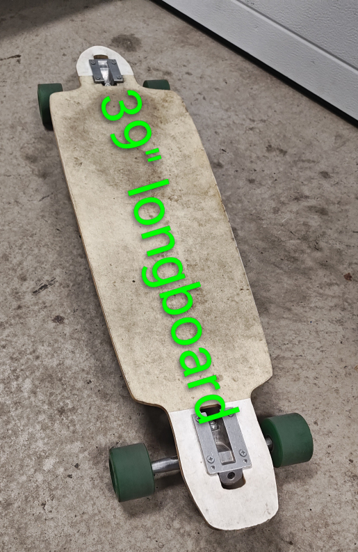 Used 39" Longboard with Flashback Wheels