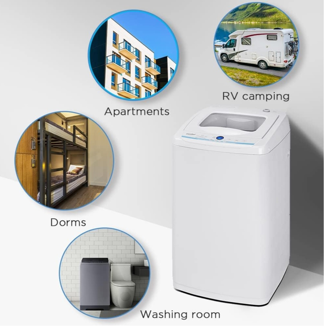 Comfee Portable 1.0 cu. Ft. Washing Machine - Ivory White - photo 4