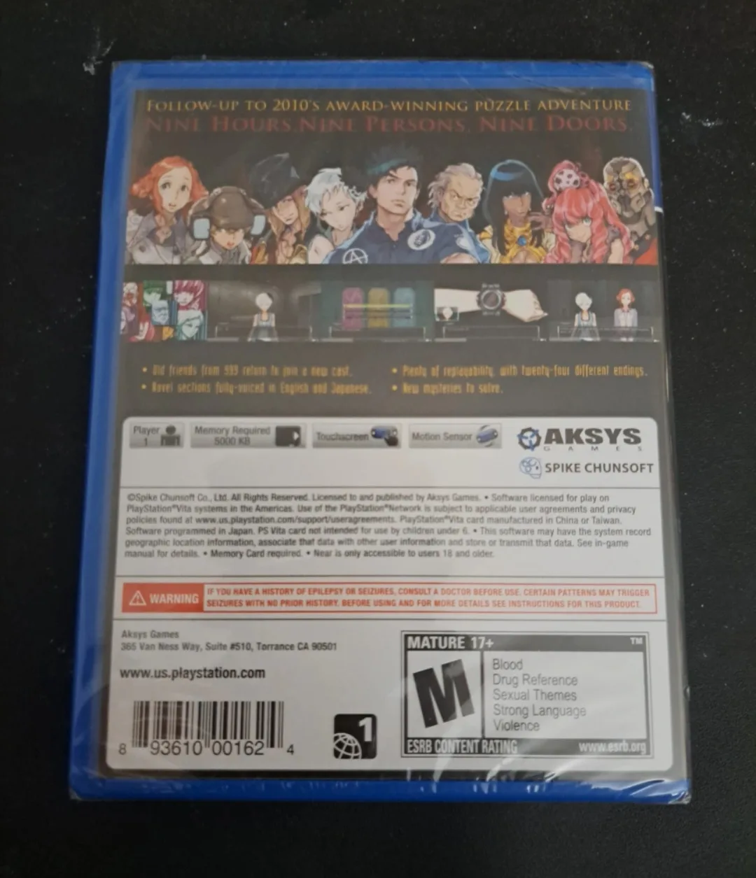 Virtue's Last Reward PS Vita image indicator(2)