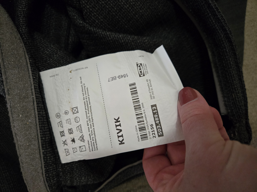 Ikea kivik loveseat and chaise cover - photo 2