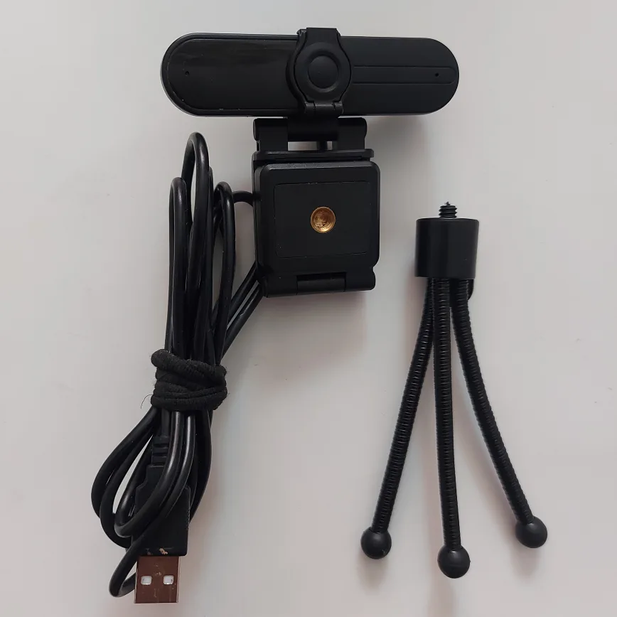 As NEW - 1080P Webcam W2A with Tripod and Microphone image indicator(2)