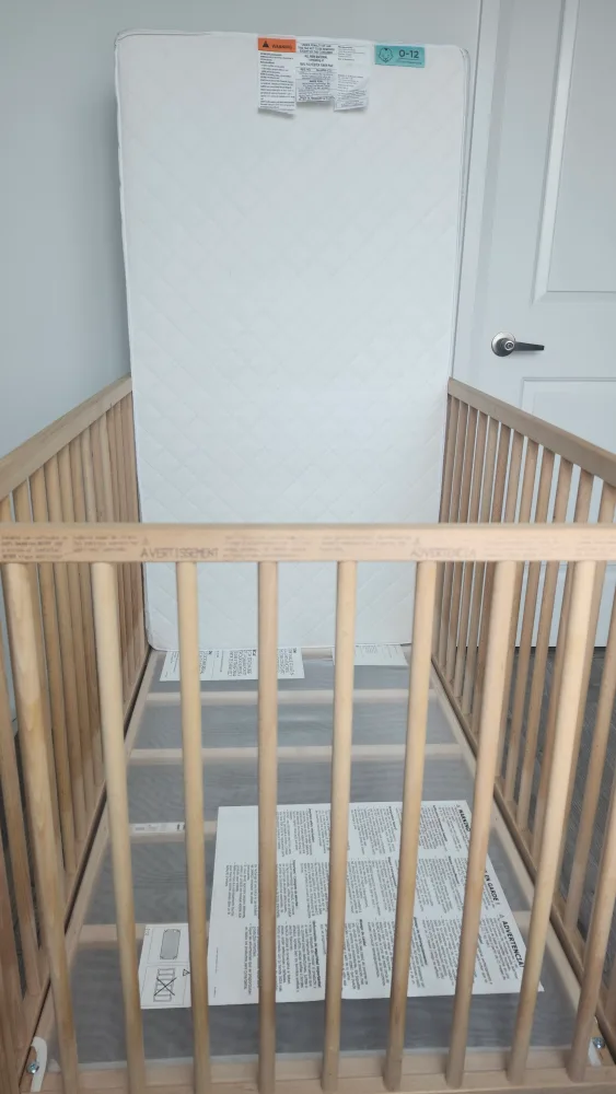 Ikea wooden crib for sale image indicator(5)