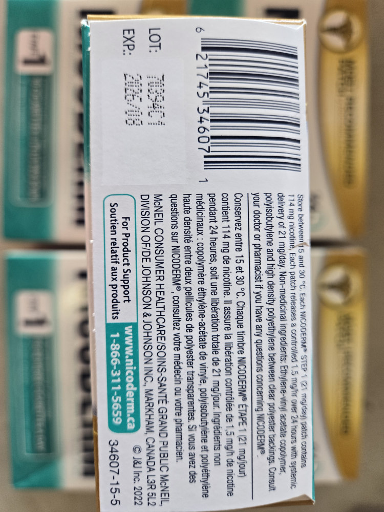 Nicoderm Step 1 Patches - Stop Smoking Aid - photo 2