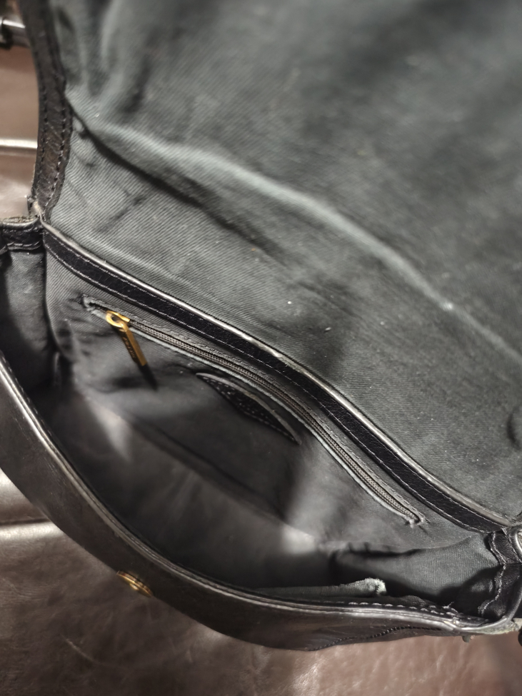 Fossil Black Leather Crossbody Purses - photo 4