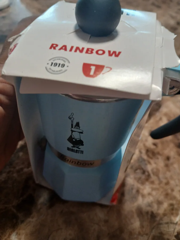 Bialetti Rainbow 1-Cup Moka Pot - Light Blue thumbnail