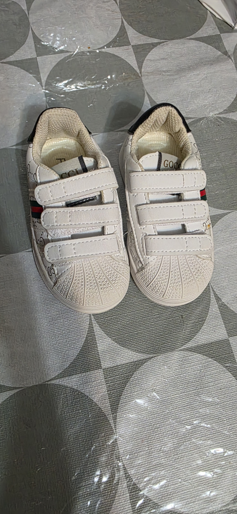 White Sneakers with Straps