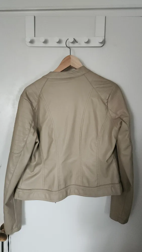 Tan Faux Leather Jacket image indicator(2)