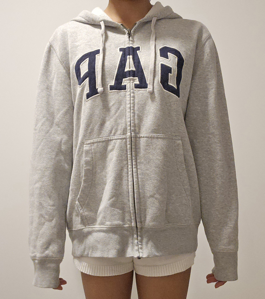 GAP Grey Full-Zip Hoodie - photo 2