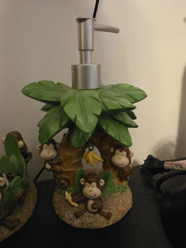 Monkey Soap Dispenser and Toothbrush Holder Set - photo 3
