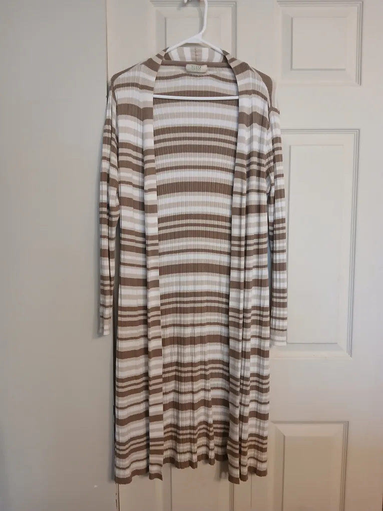 Pure Suzy Shier striped long cardigan, size medium (M) image indicator(2)