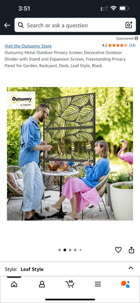Decorative  outdoor divider - photo 2