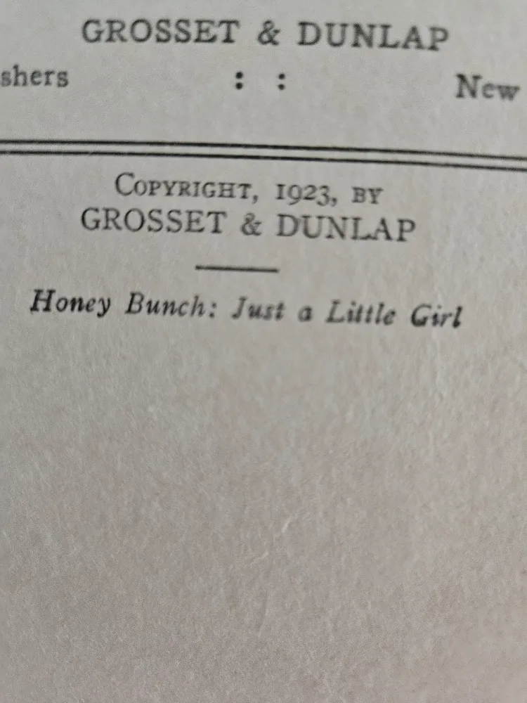 Honey Bunch: Just a Little Girl by Helen Thorndyke image indicator(9)