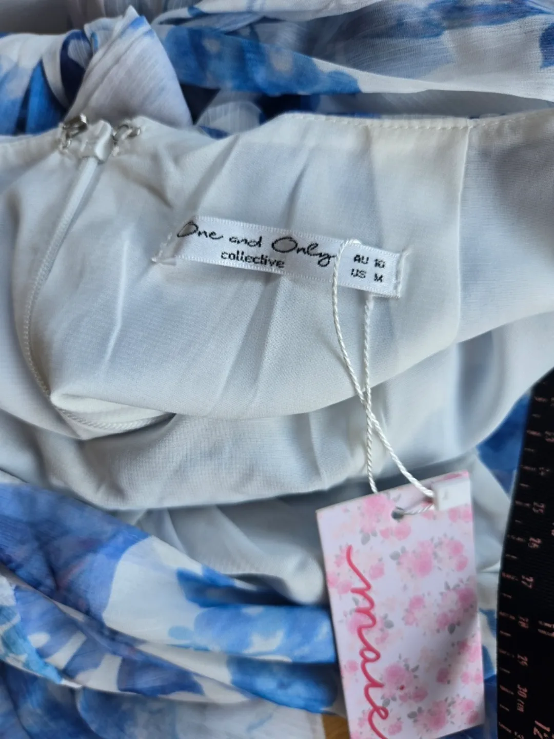 NWT Windsor Blue Floral Mini Dress M image indicator(8)