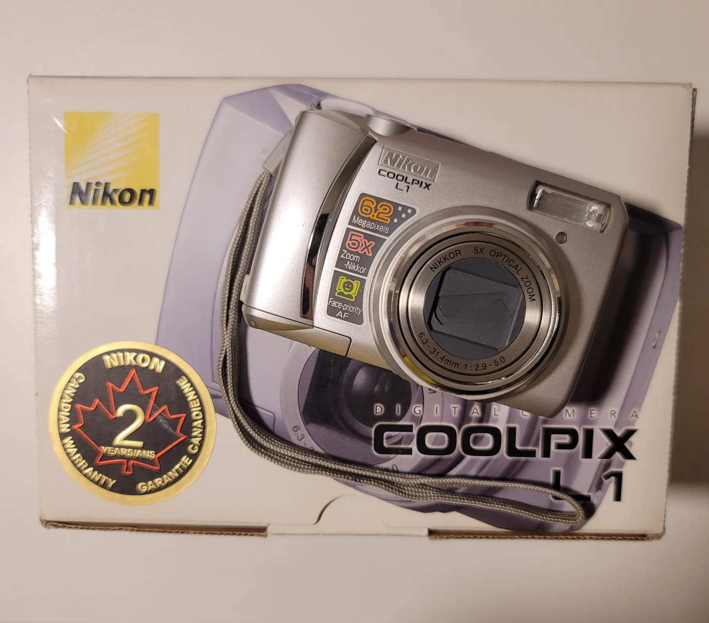 Nikon Coolpix L1 Digital Camera with Box thumbnail